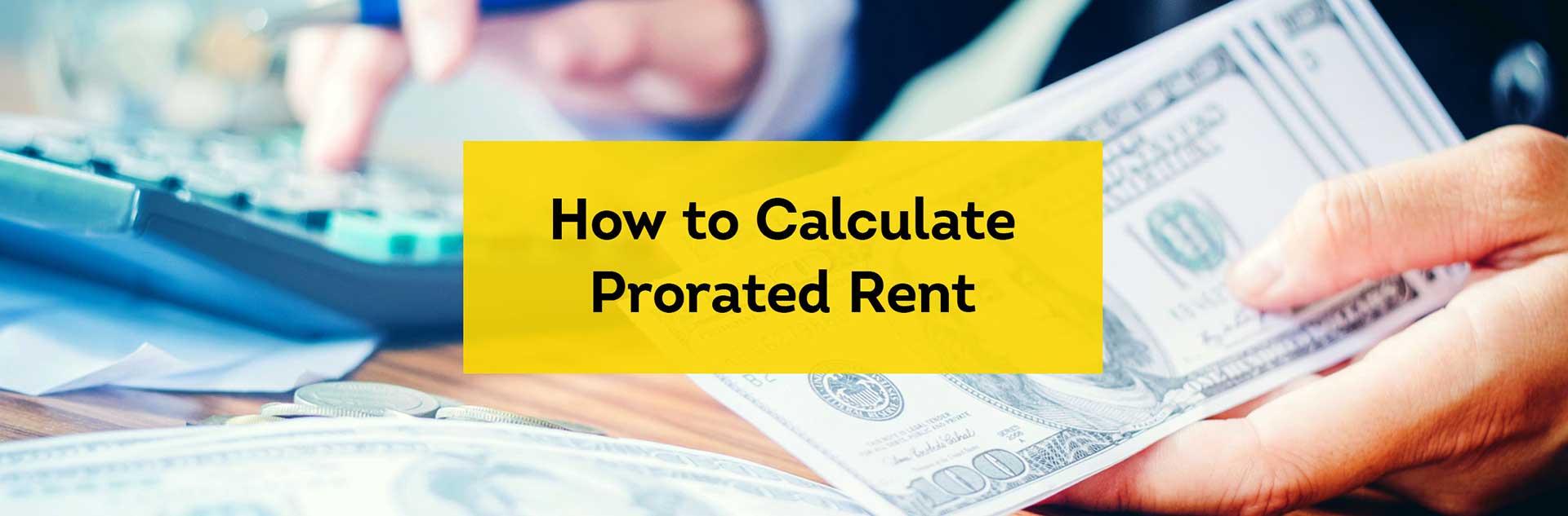 How to calculate prorated rent