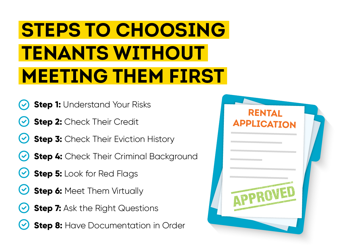 steps to choosing tenants without meeting them first