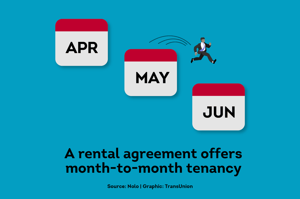 a rental agreement offers month-to-month tenancy