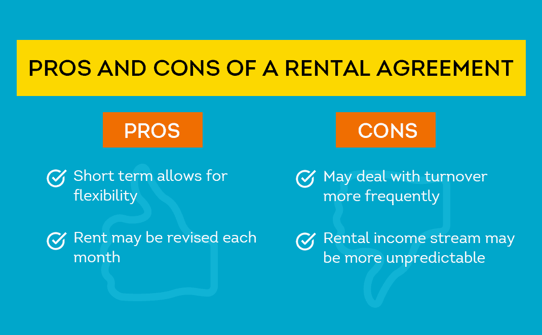 pros and cons of a rental agreement
