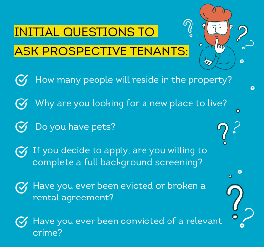 Questions to ask prospective tenants