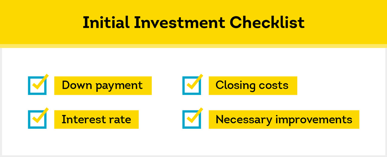 initial investment checklist