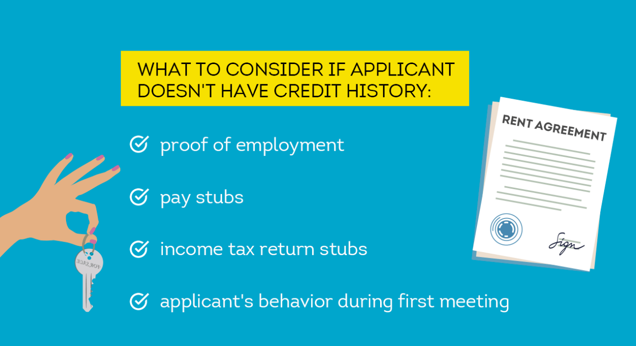 what to consider if applicant doesn’t have credit history