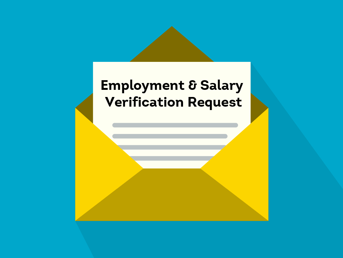 Send out an employment and/or salary verification request