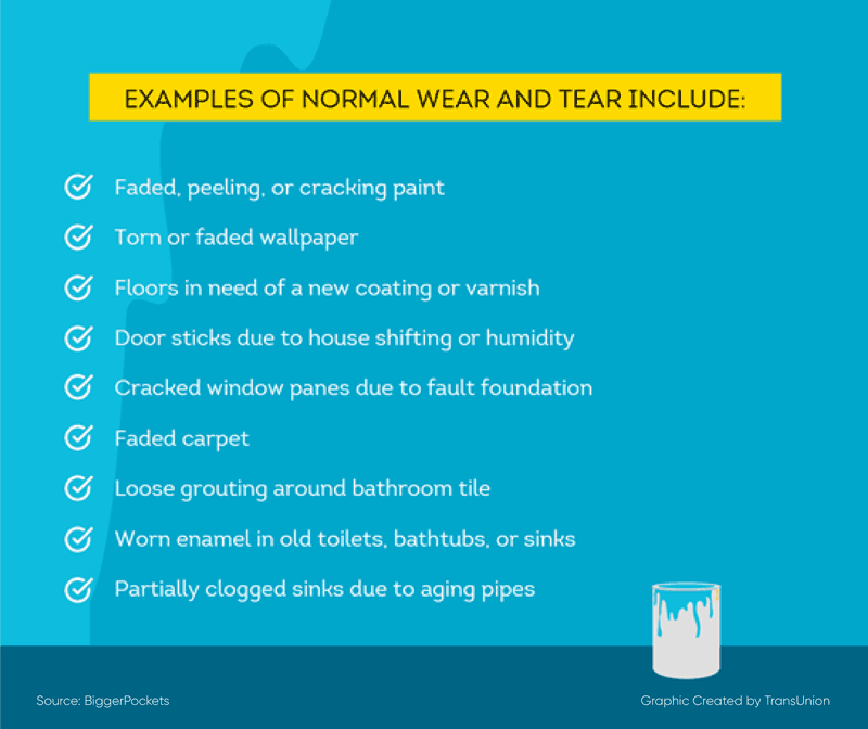 examples of normal wear and tear