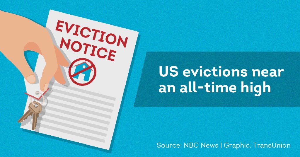 US eviction rates are near an all-time high
