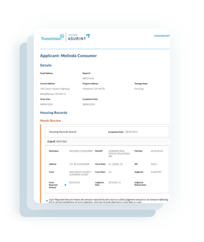 Sample Eviction Related Proceedings Report